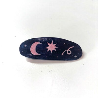 Night sky hair clip