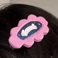 bunny hair clip - Thumbnail 1