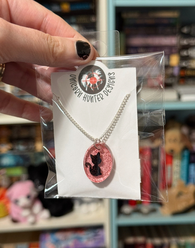 Cat Necklace red