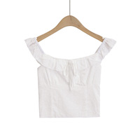 Retro and fresh embroidered ruffled straps casual suspenders - Thumbnail 9