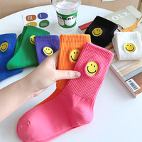 *Free Shipping*COLORFUL SMILEY FACE SOCKS - Thumbnail 1