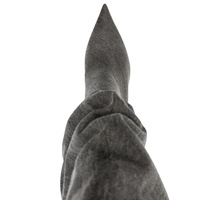 Denim pleated fashionable simple ladies boots - Thumbnail 2