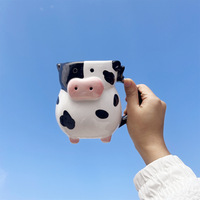 Creative Cute Cow Ceramic Mug - Thumbnail 1