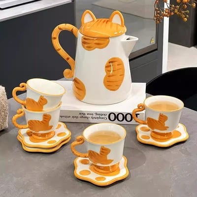 Kawaii cat water set