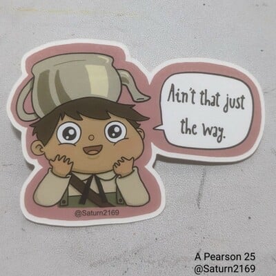 Gregory sticker (over the garden wall)