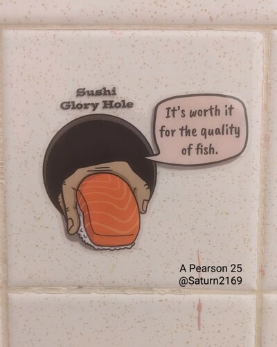 Sushi Glory Hole Sticker
