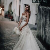 Sexy  Appliques Lace Tulle Bridal Gown Wedding Dress - Thumbnail 1