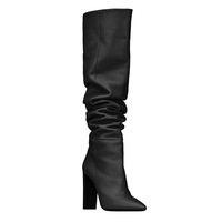 Women's high heel high boots thick heel - Thumbnail 1