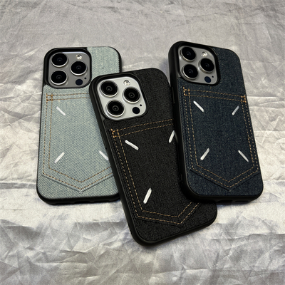 Denim Case With Card Pocket For iPhone 16 15 14 IP6S13