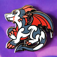 Fang the Vampire Dragon Enamel Pin - Thumbnail 1