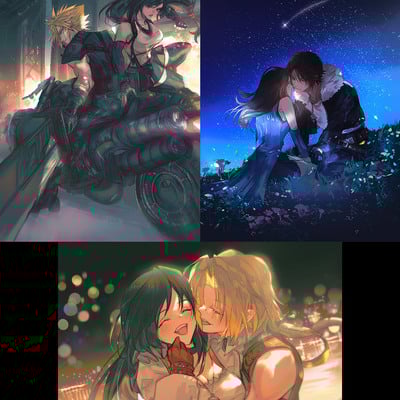 Final fantasy a4 prints - ff7, ff8, ff9