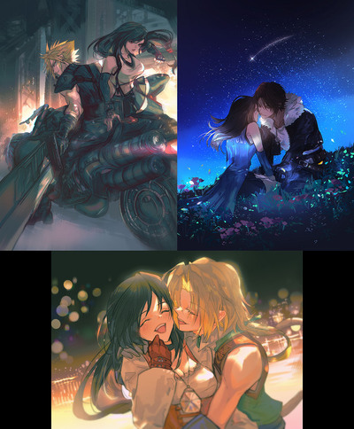 Final Fantasy A4 Prints - FF7, FF8, FF9