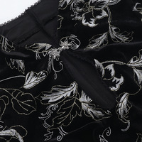 Modern Chinese Gold Foil Cheongsam Dress with High Slit - Thumbnail 6