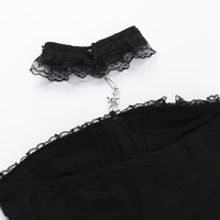 Gothic Black Lace Tube Top - Thumbnail 7