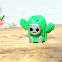 Cactus Costume Robot Resin Art Toy Figure Kawaii Desk Friend Gift - Thumbnail 1