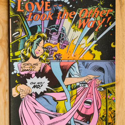 Love look the other way - risograph print