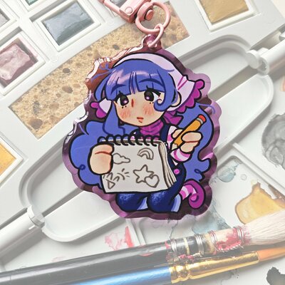 Vera misham acrylic charm keychain
