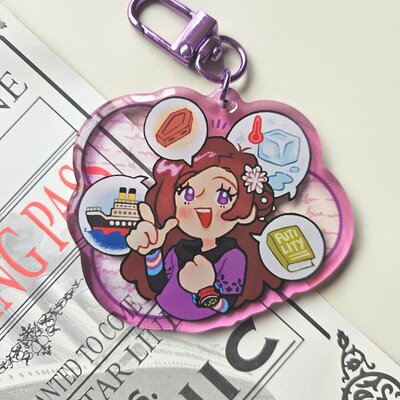 Akane kurashiki acrylic charm keychain