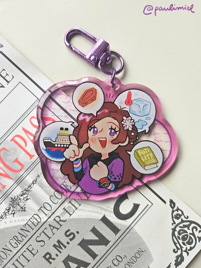 Akane Kurashiki Acrylic Charm Keychain