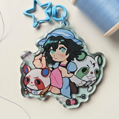 Shiina mayuri acrylic charm keychain