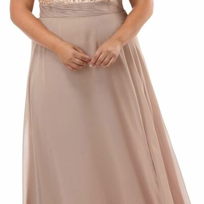 Plus size chiffon lace mother of the bride/groom dress evening formal dress