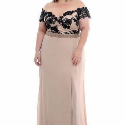 Plus size lace mother of the bride/groom dress evening formal dress