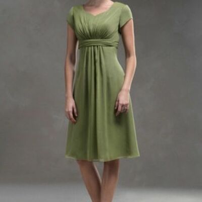 Simple oliver a line short chiffon mother of the bride/groom dress evening formal dress