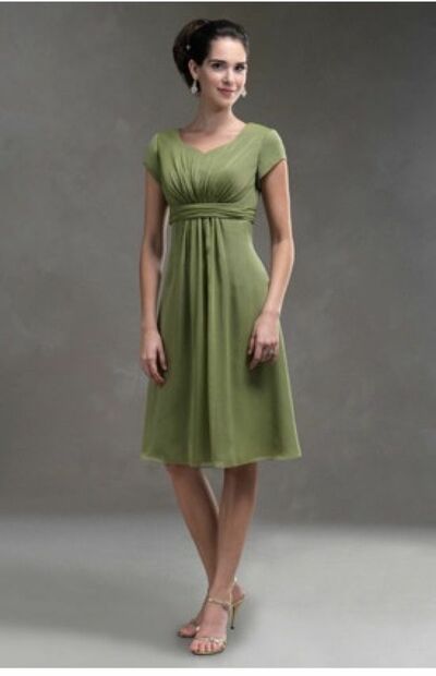 Simple Oliver A Line Short Chiffon Mother of the Bride/Groom Dress Evening Formal Dress