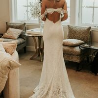 Mermaid Appliques Lace Wedding Dress Bridal Gown Wedding Gown - Thumbnail 1