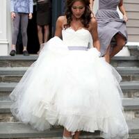 A-line Tulle Wedding Dress Bridal Gown Wedding Gown - Thumbnail 3