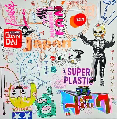 Painting by Judas Arrieta "Super Plastic" 