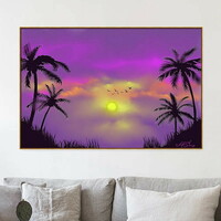 Tropic Sundown Art Print - 24" X 36" - Thumbnail 1