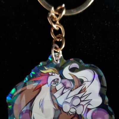 Entei - double-sided keychain