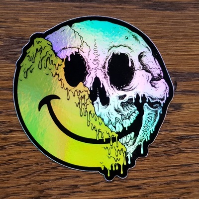 Molten Smiley - Sticker 