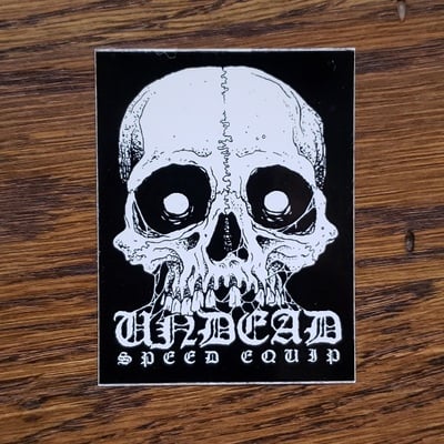 Webbed skull - sticker