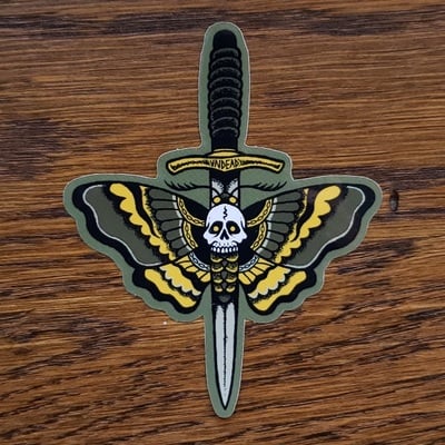 Dagger moth - sticker