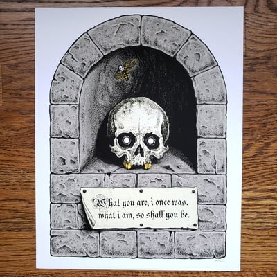 Momento mori - print 11"x14"