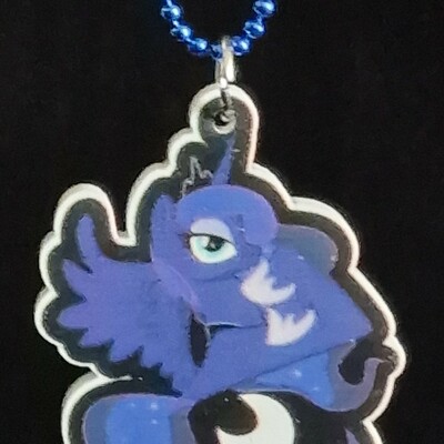 Mlp - princess luna - necklace or keychain