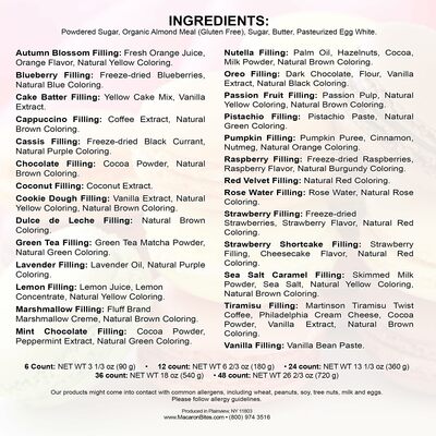 Gourmet Macarons Gift Box - 24 Pack | Assorted French Macarons and Coconut Macaroons in Elegant Gift Packaging - Thumbnail 6