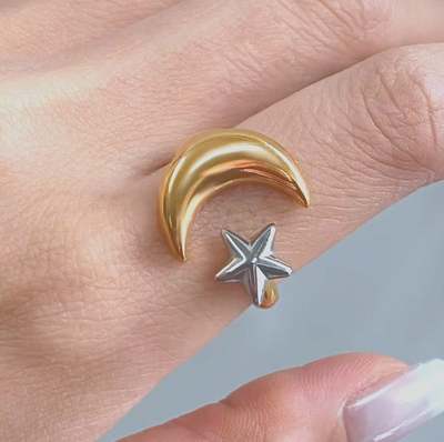 MOON & STAR RING