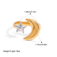MOON & STAR RING - Thumbnail 3