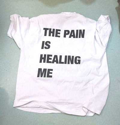 Free Shipping-THE PAIN IS HEALING ME TEE