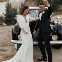 Sexy Mermaid Satin Wedding Gown Bridal Gown Wedding Dress - Thumbnail 3