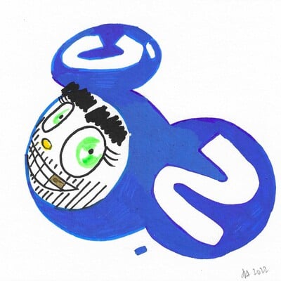  drawing by judas arrieta "honoring mr.dob"