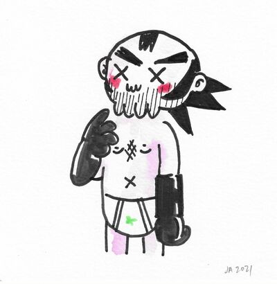  Drawing by Judas Arrieta "Honoring COMPANION"