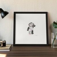  Drawing by Judas Arrieta "Honoring COMPANION" - Thumbnail 3