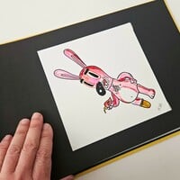 Drawing by Judas Arrieta "Honoring DUMB LUCK BUNNY"  - Thumbnail 4
