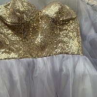 Ombre Purple and White Wedding Dresses - Thumbnail 4