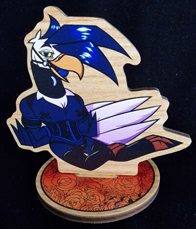 Furry BDSM Wooden Standee - Cormando The Bald Eagle