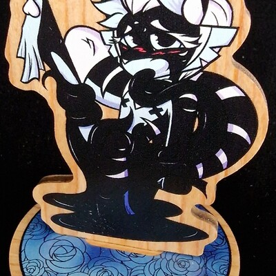 Furry bdsm wooden standee - shuji the sumatran tiger